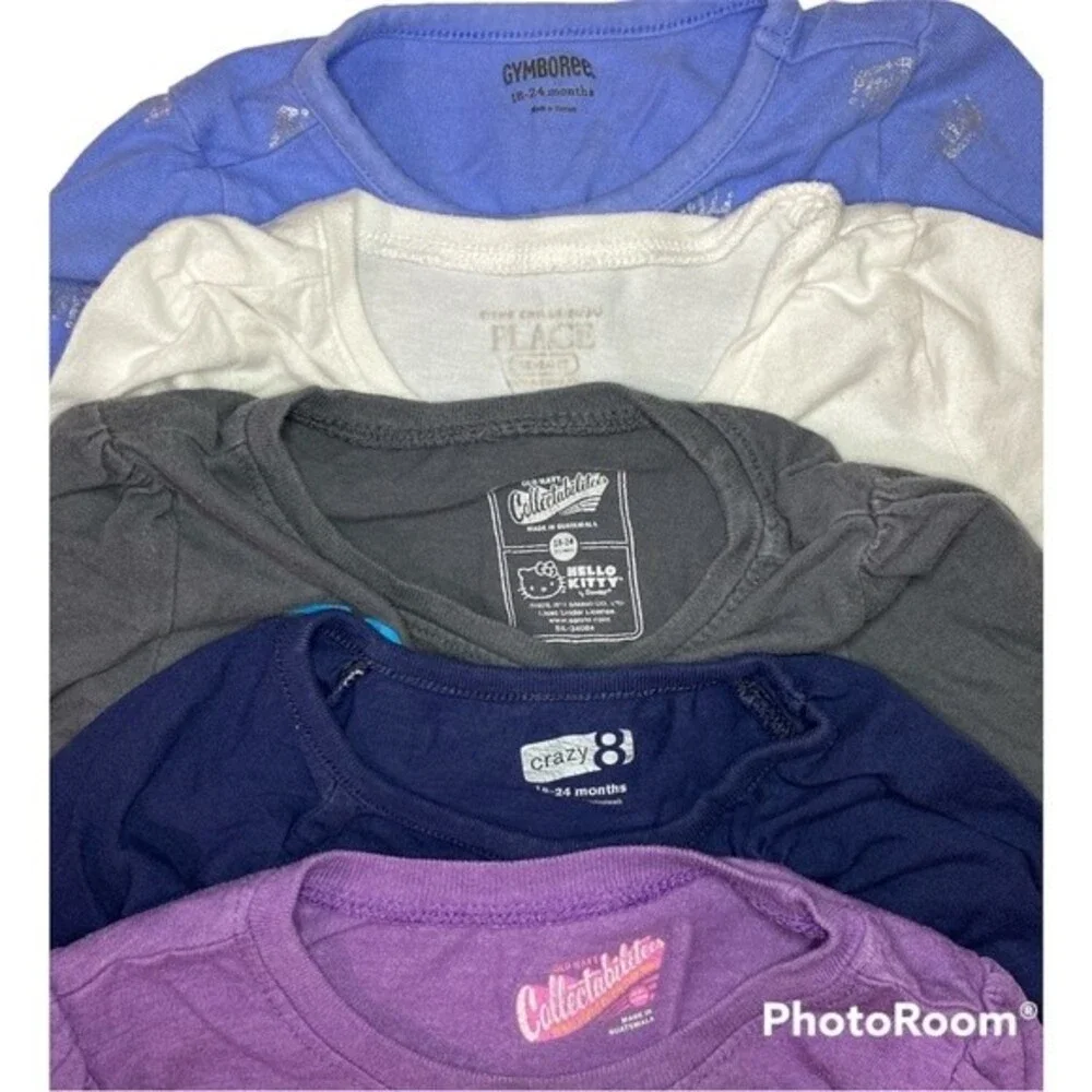 Gymboree The Children's Place Hello Kitty old navy Lot Of 5 Tees Size 18-24 mo